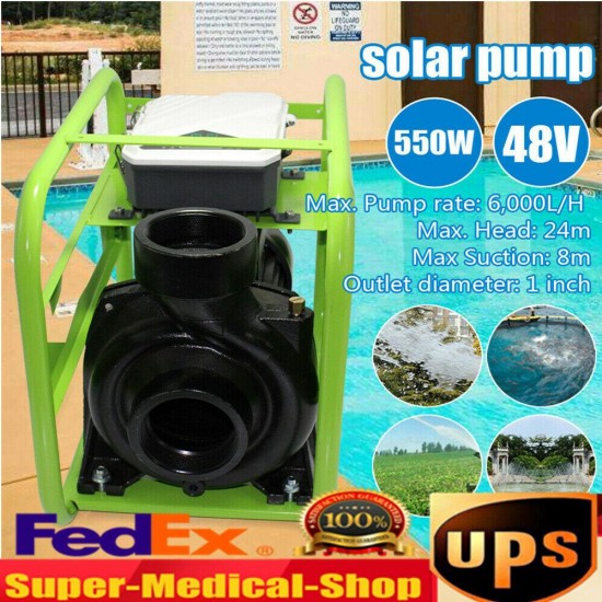 DC48V Solar Water Above-Ground Pump Surface Transfer Irrigation 550W & MPPT NEW