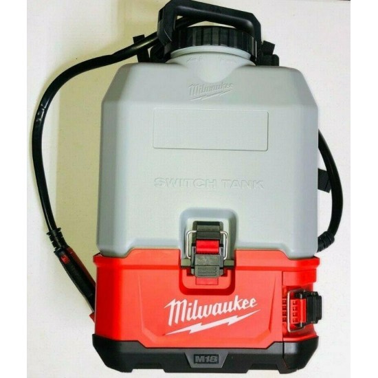 Milwaukee 2820-21CS, M18 18-Volt 4 Gal Cordless Switch Tank Backpack Sprayer Kit