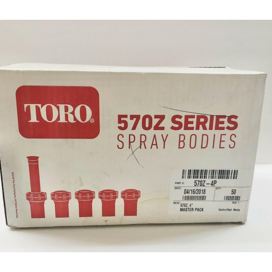 TORO 570Z SPRAY BODIES SPRINKLERS SERIES QTY 50 MASTER PACK NEW IN BOX