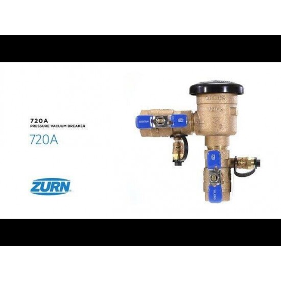 Zurn 720a Wilkins 1in. 150 PSI Pressure Vacuum Breaker Assembly