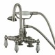 Kingston Brass Cc17t8 Deck Mount Clawfoot Tub Filler With Hand Shower