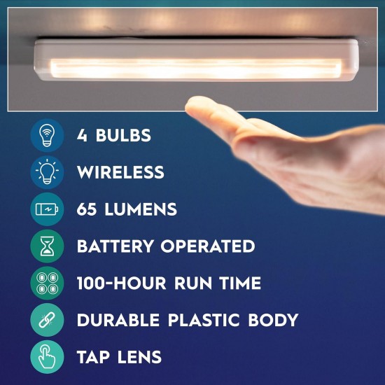 Wireless Ultra Thin LED Light Bar - Battery Operated Lights