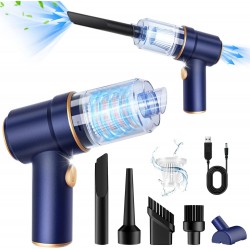 120W High Power Wet and Dry Handheld Car Vacuum Cleaner with LED Light and Multi-Nozzles
