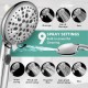 Cobbe High Pressure 9 Functions Shower Head with handheld