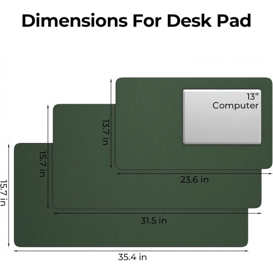 Crenovo Desk Mat, Desk Mat On Top of Desk Writing Mat for Office and Home