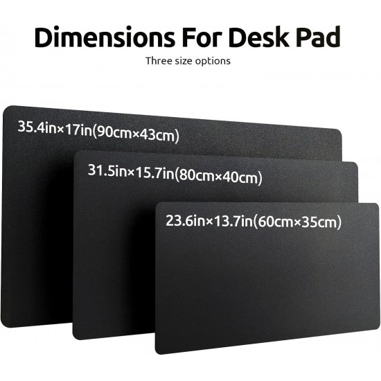 YSAGi Leather Desk Pad Protector, Office Desk Mat, Large Mouse Pad