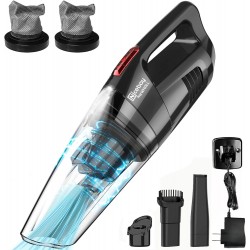 8500PA Strong Suction Hand Vacuum Wet Dry Hand Held Vacuum Cleaner with LED Light
