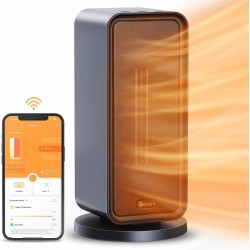 1500W Smart Space Heater with Thermostat, WiFi & Bluetooth App Control