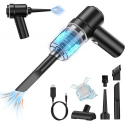 Small Car Vacuum with LED, Portable Vacuum Cleaner for Home, Office and Car Cleaning