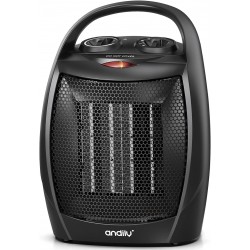 Compact Portable Ceramic Space Heater with Adjustable Comfort control Thermostat