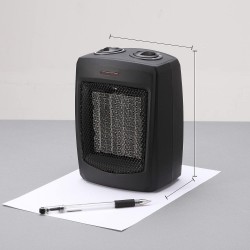 Electric Heater for Home and Office Ceramic Small Heater with Thermostat, 750W/1500W