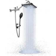 12 Inch Rain Shower Head with 5 Settings High Pressure Handheld Spray