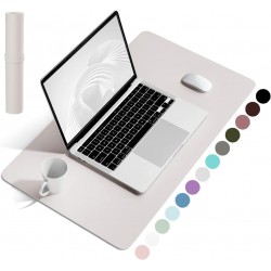 Non-Slip Desk Pad,Mouse Pad,Waterproof PVC Leather Desk Table Protector