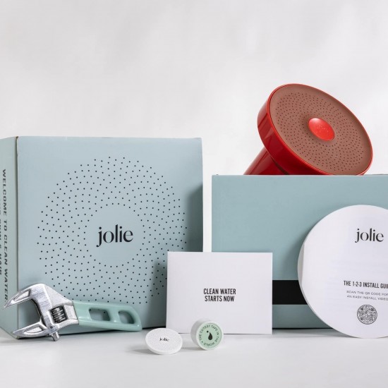 THE JOLIE FILTERED SHOWERHEAD with Shower Water Filter System