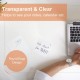 NATRKE Clear Desk Mat Pad, 1.5mm PVC Translucent Waterproof Non-Slip Clear Writing Desk Pad Blotter for Desktop for Home Office