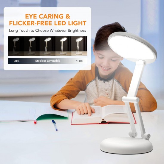 Battery Operated Lamp Small Desk Lamp Foldable & Portable Light