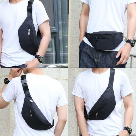 PPXGOGO Fanny Pack for Men & Women, Fashion Waterproof Waist Packs with Adjustable Belt, Casual Bag Bum Bags