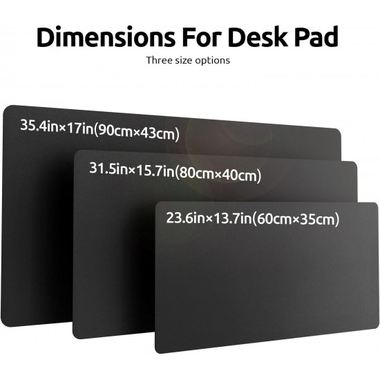 YSAGi Dual-Sided Leather Desk Pad,Waterproof Desk Writing Pad for Office and Home