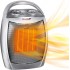 Portable Electric Space Heater with Thermostat, 1500W/750W Safe and Quiet Ceramic Heater Fan