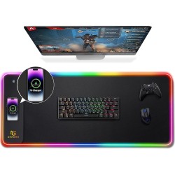 Gimars Upgrade RGB Mouse Pad Mat for Gaming, Desks, PC, Office