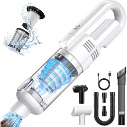 12000PA High Power Suction Mini Car Vacuum Cleaner with LED Light