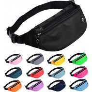 Fanny Pack for Men Women, Waterproof Sports Waist Bag Pack, Belt Bag for Travel Hiking Running