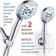 AquaCare Handheld Shower Head - Anti-clog Nozzles，Stainless Steel Hose