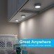 GE Wireless LED Puck Lights, Battery Operated, Touch Light, Tap Light