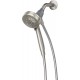 Single Wall Mount Fixed Adjustable Shower Head in Chrome，Handheld
