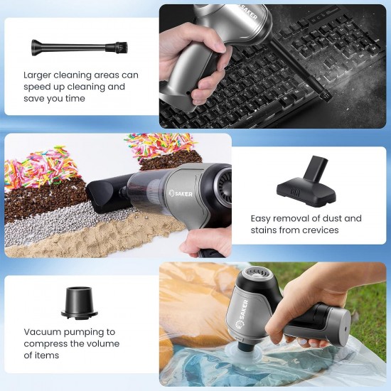 3 in 1 Keyboard Wireless Handheld Vacuum，for Car,Office and Home Cleaning