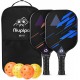 niupipo Pickleball Paddles, Lightweight Pickleball Rackets with 4 Pickleball Balls and 1 Bag