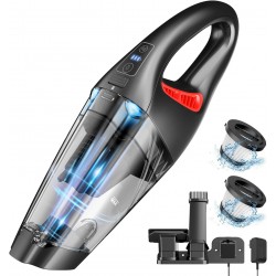 IMINSO Handheld Vacuum Cordless Hand Vacuum with 9000PA/LED, for Home/Car/Pet Hair