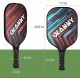 OLANNY Graphite Pickleball Paddles Set- Premium Rackets Fiber Face & Polymer Honeycomb Core Pickleball Set 