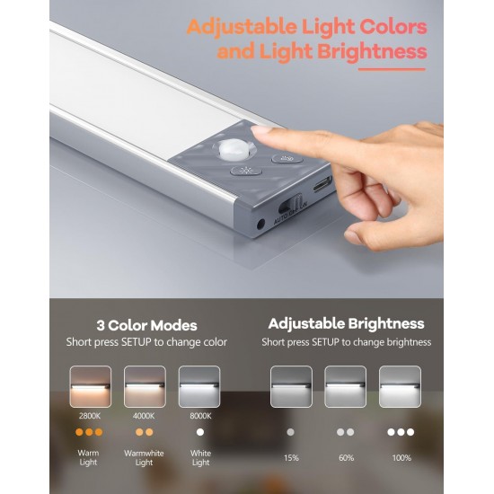 2023 Newest Motion Sensor Lights Indoor 3 Color Temps