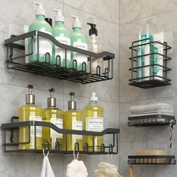 Coraje Shower Caddy, Shower Shelves [5-Pack], Adhesive Shower Organizer