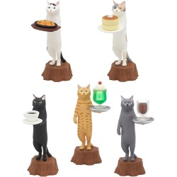 Kitan Club Cat Cafe Plastic Toy- Blind Box Includes 1 of 5 Collectable Figurines