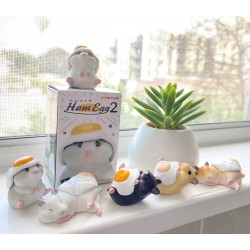 Kitan Club Hamster 'N Egg Version 2 Plastic Toy - Blind Box Includes 1 of 6 Figurines