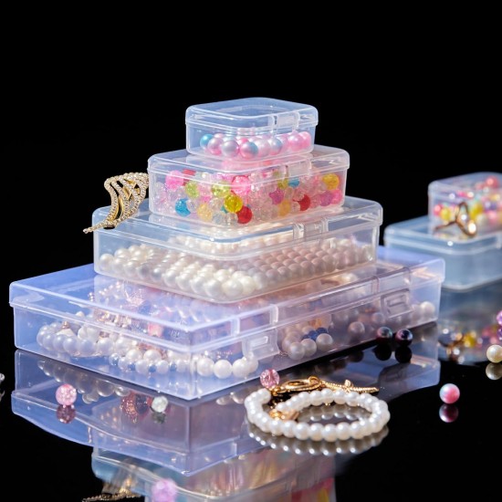 Qeirudu 24 Pcs Small Plastic Containers with Lids(4 Mixed Sizes)