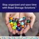 Elizabeth Ward Bead Storage Solutions - 82 Piece Stackable Organizer Tray with Lid