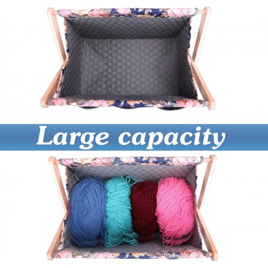 Hanfetch Large Size Yarn Storage Organizer for Crochet Hooks Knitting Needles