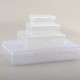 Rocutus Clear Plastic Beads Storage Containers - 24 Pack - Hinged Lid